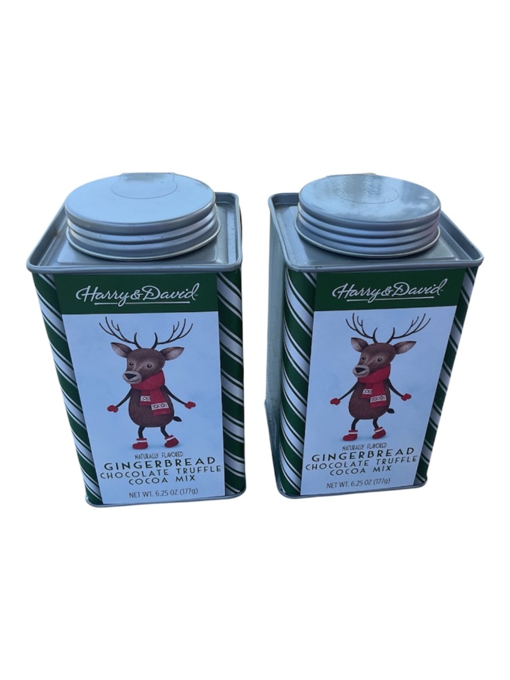Harry & David Gingerbread Chocolate Truffle Cocoa Mix 2 tins